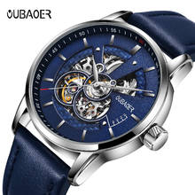 2019 OUBAOER Luxury Automatic Mechanical Watch Leather Business Watches Original Men Watch Top Brand Clock Men Relojes Masculino 2024 - buy cheap