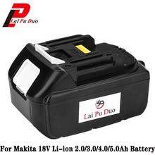 Batería recargable de iones de litio de 18V, herramienta eléctrica para MAKITA BL1830, BL1840, LXT400, LXT401, 194205-3, 194309-1, 2/3/4/5Ah 2024 - compra barato