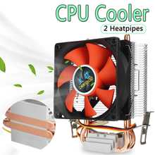 2 Heatpipes CPU Cooler 3pin Computer Cooling Fan Heatsink Radiator For Intel LGA 775/1150/1151/1155/1156 and AMD AM2 AMD Coolers 2024 - buy cheap