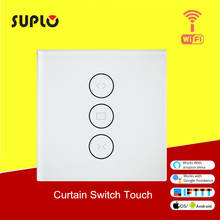 SUPLO  EU Smart WiFi Curtain Switch Touch APP Remote Control Works with Alexa and Google Home or Electrical Roller Blinds 2024 - buy cheap