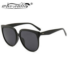 WHO CUTIE-gafas de sol clásicas de estilo ojo de gato para mujer, anteojos de sol femeninos con diseño de marca, montura de leopardo a la moda, S484 2024 - compra barato