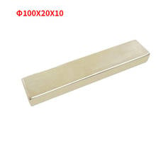 Neodymium Magnet Super Strong Square Rare Earth Magnets 100*20*10mm Big Block Magnetic Magnetic Strip Neodymium Magnet Bar 2024 - buy cheap