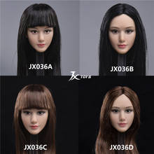 1/6 Scale Female Figure Beauty  Head Sculpt Carved Model for 12'' Action Figure Body  JXTOYS-036 2024 - buy cheap