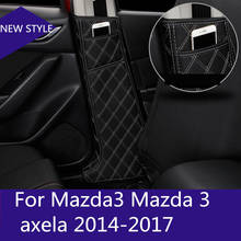 leather internal B pillar protection Non-slip decoration mat Car accessories For Mazda3 Mazda 3 axela 2014-2017 2024 - buy cheap