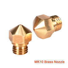 MK10 Nozzle 0.2/0.4/0.6/0.8mm High Quality Brass M7 Thread Nozzle for 1.75mm Filament 3D Printer Parts Hotend J-head V6 Extruder 2024 - buy cheap