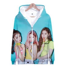 Kpop ITZY Album IT'z ME Zipper Hoodie Sweatshirts Casual Cap Unisex Sweatshirt 3D Printing Tops 2024 - buy cheap