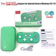Controle bluetooth para nintendo switch mini, sem fio, verde 2020, joystick, gamepad 2024 - compre barato