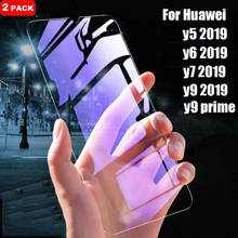 2X Double Tempered Glass For Huawei Y5 Y6 Y7 Pro Y9 Prime 2019 Screen Protector For Huawei Y5 Y6 Prime Y9 2018 Protective Film 2024 - buy cheap