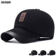 Siloqin boné de beisebol masculino novo inverno earmuffs tampas de golfe térmico tamanho ajustável lazer marcas esportes língua gorra hombre 2024 - compre barato