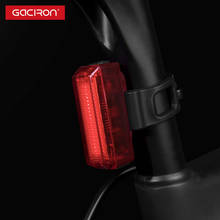 GACIRON Waterproof Bike Rear Light USB Charge Safety Warning Transparent Bicycle LED Lamp Night Riding Cycling Taillight 2024 - buy cheap