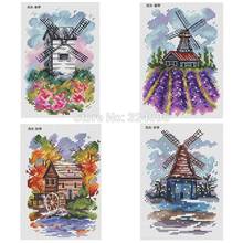 Four Seasons Windmill patterns Counted Cross Stitch 11CT 14CT 18CT DIY Chinese Cross Stitch Kits Embroidery Needlework Sets 2024 - buy cheap