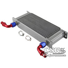Universal 16 Row AN10 Engine 248MM 7/8-14 UNF Oil Cooler + 2PCS 90° Fittings 2024 - buy cheap
