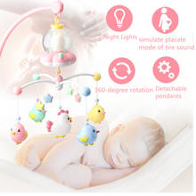 Baby Crib Mobiles Rattles Music Educational Toys Bed Bell Carousel for Cots Projection Sensory Toddler Infant Baby Toys 2024 - buy cheap