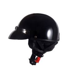 Casco Vintage de media cara para motocicleta, protección para el cuello, Retro, DOT, para verano, 2020 2024 - compra barato