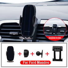 Auto Car Air Vent Holder Stand for Mobile Phone GPS For Ford Mondeo 2018 2019 2020 Smart Wireless Charger 2024 - buy cheap