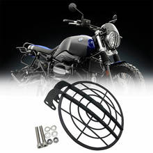 Para bmw r nove t ninet r9t r 9 t racer scrambler urbano puro motocicleta grille farol proteção de aço inoxidável/grade malha 2024 - compre barato