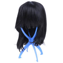 Высокое качество 1 шт. синий парик Прочный портативный складной манекен головы крышка Держатель для волос стабильный дисплей инструмент 2024 - купить недорого