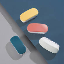Разноцветная дизайнерская щетка для стирки Macaron, простая Многофункциональная портативная щетка для стирки 2024 - купить недорого