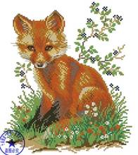 New Beautiful Hot Sell Counted Cross Stitch Kit Fox Animal riolis 1007 2024 - buy cheap