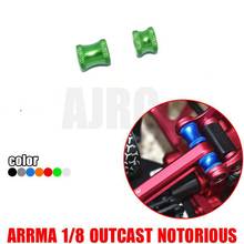 ARRMA-1/8 4WD KRATON 6S OUTCAST NOTORIOUS aluminum alloy rear support fixed block AR320446 2024 - buy cheap