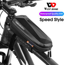 WEST BIKING-Bolsa de carcasa dura para bicicleta, resistente al agua, para tubo superior delantero, accesorios para bicicleta de montaña y Scooter 2024 - compra barato