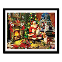 Cuadrado completo/redondo taladro 5D DIY diamante pintura "Navidad Santa Claus" bordado 3D punto de cruz decoración A00857 2024 - compra barato