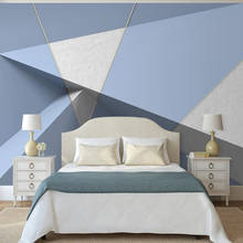 Papel tapiz 3D grande personalizado, mural nórdico minimalista 3D, fondo geométrico tridimensional, decoración de pared, mural 2024 - compra barato