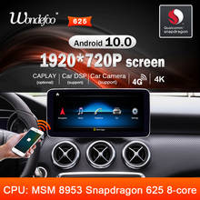 Rádio para carro snapdragon 8 core, 1920*720p, 4 gb, 64 gb, android 10, gps para mercedes-benz a/b/c/cla/cls/e/g/gla/glc/glk/multimídia ciass v/x 2024 - compre barato