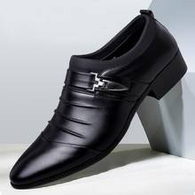Zapatos Oxford elegantes para hombre, mocasines formales de cuero, sin cordones, a la moda, Tallas grandes 2024 - compra barato
