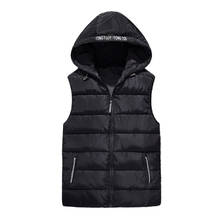 vest men New Spring Autumn Sleeveless Jacket for Men Fashion Warm Hooded Male Winter Vest Light Mens Work Vests Waistcoat 2024 - buy cheap