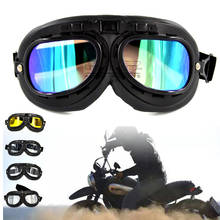 Стильные мотоциклетные очки в черной оправе с прозрачными линзами, защитные очки для езды на мотоцикле, в стиле стимпанк, для езды по бездорожью 2024 - купить недорого