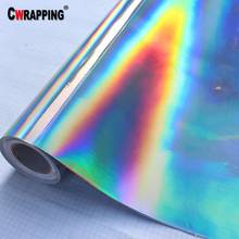 Chrome Silver Laser Car Wrap Film Holographic Rainbow Sticker Color Change DIY Automobiles Decals Sheet Car Styling 152x300cm 2024 - buy cheap