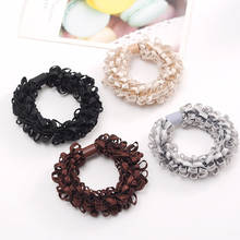 Korean Hair Rope Women Jewelry Bold High-elastic Scrunchie Corn Flower Hair Ring Rubber Elastic Hair Band Tiara Hair Accessories 2024 - buy cheap