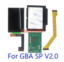 Pantalla LCD de baja potencia para GameBoy Advance SP V2.0, 8 juegos, brillo, IPS 2024 - compra barato