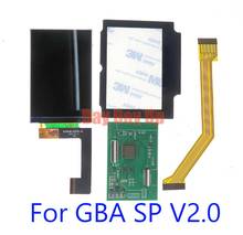 8 комплектов для ЖК-экрана GBA SP V2 IPS яркость подсветки для GameBoy Advance SP V2.0 низкая мощность экрана Подсветка ЖК-экран IPS 2024 - купить недорого