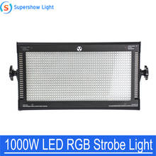 Lâmpada estroboscópica de led, 3 em 1, luz estroboscópica de led rgb 1000w, dmx, super brilhante, barra de dj, efeito de iluminação de palco para bar, show, clube, dj, discoteca 2024 - compre barato