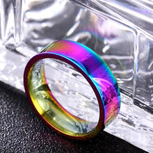 6 мм Титан Обручальное матовый Свадебные 18KGP нержавеющая сталь цельное кольцо для мужчин и женщин индивидуализированное кольцо по индивидуальному заказу выгравировано кольцо 2024 - купить недорого