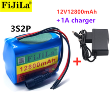 3s2p 12v 12800mah bateria 18650 li-ion 12.8 ah baterias recarregáveis com bms bateria de lítio embala placa de proteção + carregador 2024 - compre barato