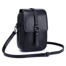 MJ Women Crossbody Bag Genuine Leather Female Shoulder Handbag Double Zipper Purse Bags Small Phone Bag Girls Messenger Bags 2024 - buy cheap