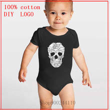 Mono con estampado de calavera de perro Pug para recién nacido, ropa para bebé, monos para bebé, traje de Sol para niño de 0 a 24 meses 2024 - compra barato