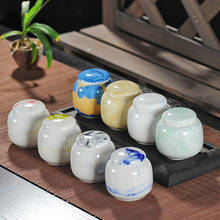 Mini Porcelain Tea Caddy Sealed Storage Tea Box Tea Jar Travel Easy to Carry Teaware Ceramic Crafts Home Decor 2024 - buy cheap