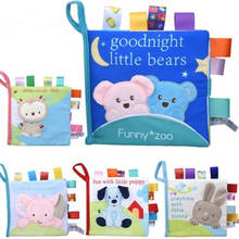 3D Baby Cloth Book Newborn Early Educational Soft Quiet Book Infant Cognitive Can Bite Reading Matter Ring Paper Rattles Book 2024 - buy cheap