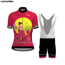 Sptgrvo 2021 vermelho roupas de ciclismo das mulheres kit verão ciclismo ciclismo ciclismo roupa roupas vestido de bicicleta senhoras conjunto bicicleta donna 2024 - compre barato