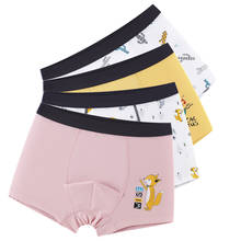 Pink Fox Boys Underwear Boxer Kids Cotton Cartoon Boxer Boy Shorts Bottoms Kids Clothes 7 8 9 10 11 12 13 14 Years Old OKU203007 2024 - buy cheap