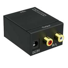 EastVita HD1080P Цифровой оптический адаптер для коаксиального Toslink волокна SPDIF коаксиальный аналоговый RCA аудио конвертер RCA L/R 3,5 мм 2024 - купить недорого