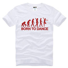 shubuzhi Summer Ballet Evolution Born to Dance T Shirt Men Short Sleeve Fashion Cotton Evolution T-Shirt Ballet Tops sbz5043 2024 - buy cheap