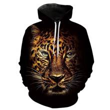 Sudadera con capucha para hombre y mujer, prenda deportiva de manga larga con estampado de leopardo en 3D, ropa de calle para niño y niña 2024 - compra barato