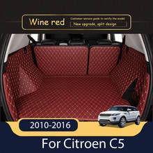 For Citroen C5 2010 2011 2012 2013 2014 2015 2016 Car Trunk Mats Auto Carpets Cargo Rear Liners Car sticker For Citron Accessory 2024 - buy cheap