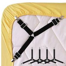 4pcs/set  Adjustable Bed Sheet Clips Cover Grippers Holder Mattress Duvet Blanket Fastener Straps Fixing Slip-Resistant Belt 2024 - buy cheap