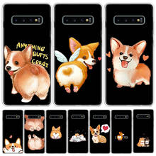 Funda de teléfono con dibujos animados para Samsung Galaxy, carcasa Sexy con culo de perro, superbonito, Corgi, S21 Ultra S20 FE, S10E, S10 Lite, S9 Plus, S8, S7, S6, J8, J6, J4, Cov 2024 - compra barato